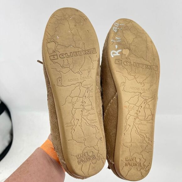 Oliberte Womens Loafer Shoes Suede Lace Up Suede Brown Size 37 - Picture 11 of 14